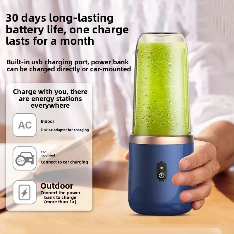 Experience Refreshing Summer Sips with Our Portable Electric Juice Blender - Perfect for Home and On-the-Go!