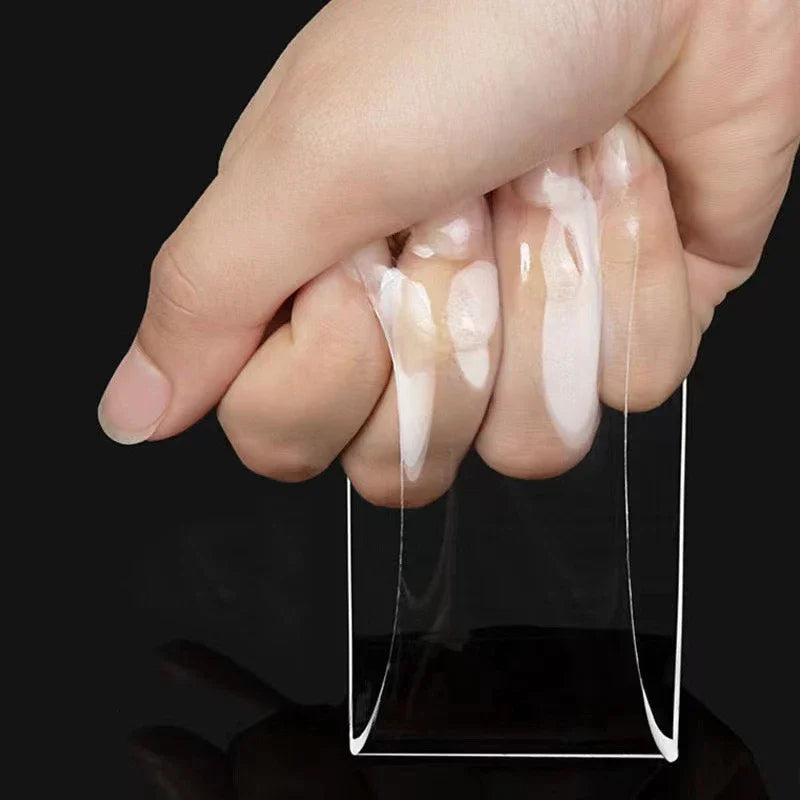 Ultimate Transparent Double Sided Adhesive Tape - Super Strong, Waterproof, and Reusable for All Your Needs