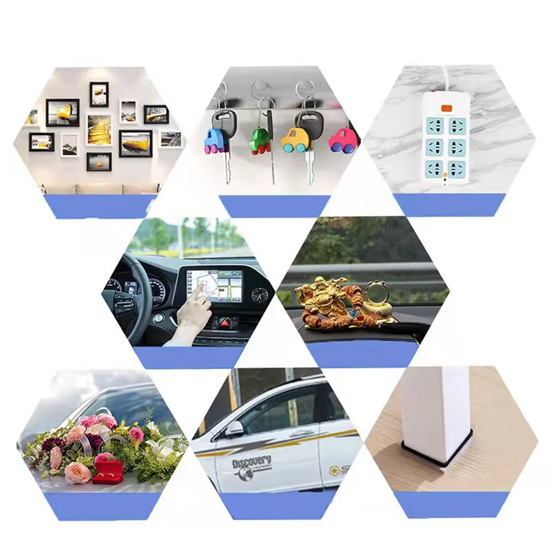 Revolutionary Double-Sided Nano Tape - Waterproof, Traceless & Reusable for All Your Household Needs!