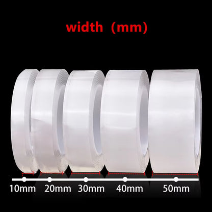 Revolutionary Double-Sided Nano Tape - Waterproof, Traceless & Reusable for All Your Household Needs!